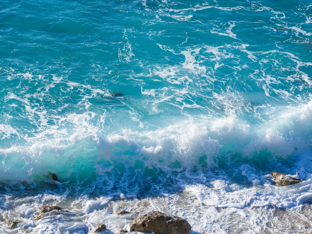 Agios Nikitas beach on Lefkas island in Greece